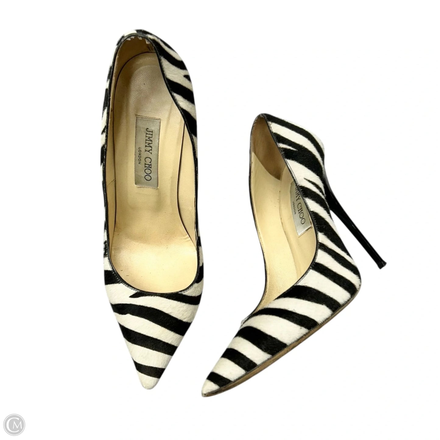Shoes Luxury Designer By Jimmy Choo In Zebra Print, Size: 9
