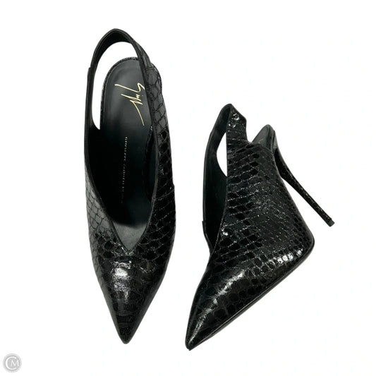 Shoes Designer By Giuseppe Zanotti In Black, Size: 8