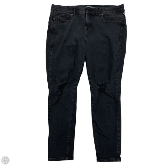 Jeans Skinny By Torrid In Black Denim, Size: 20