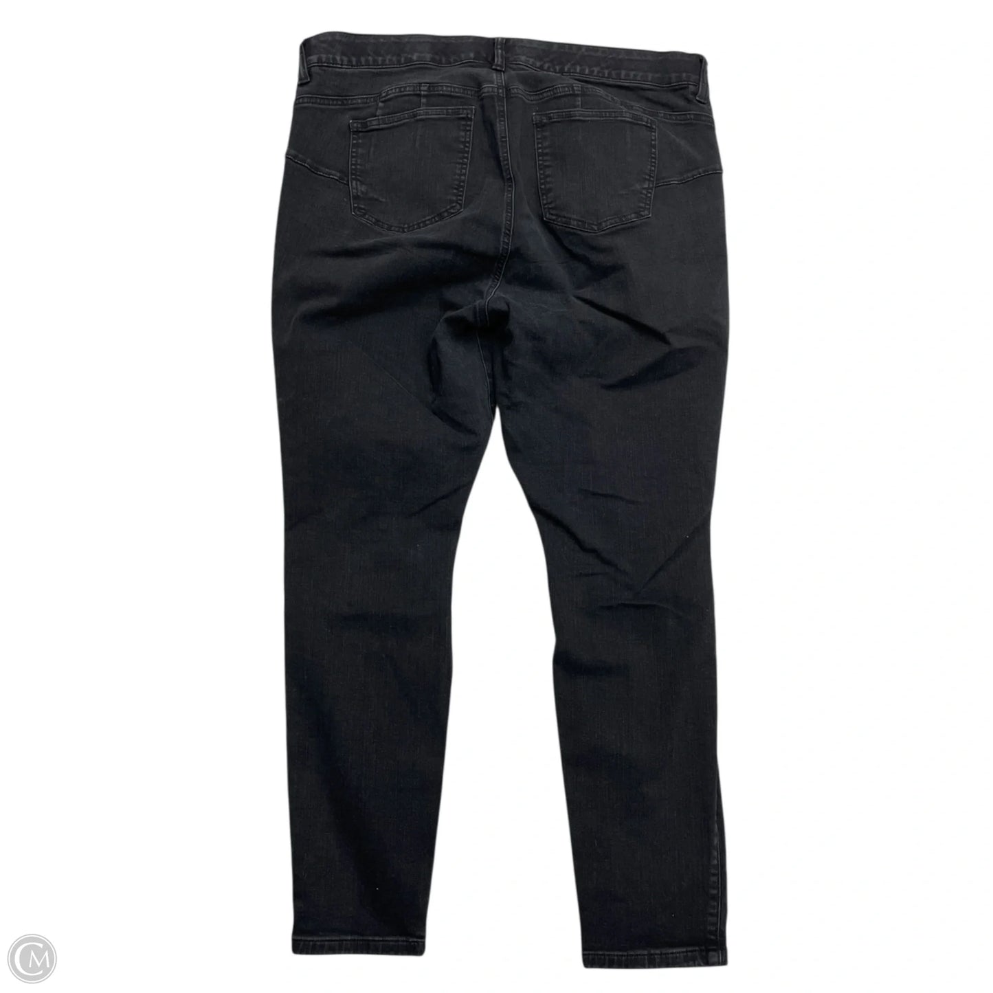 Jeans Skinny By Torrid In Black Denim, Size: 20