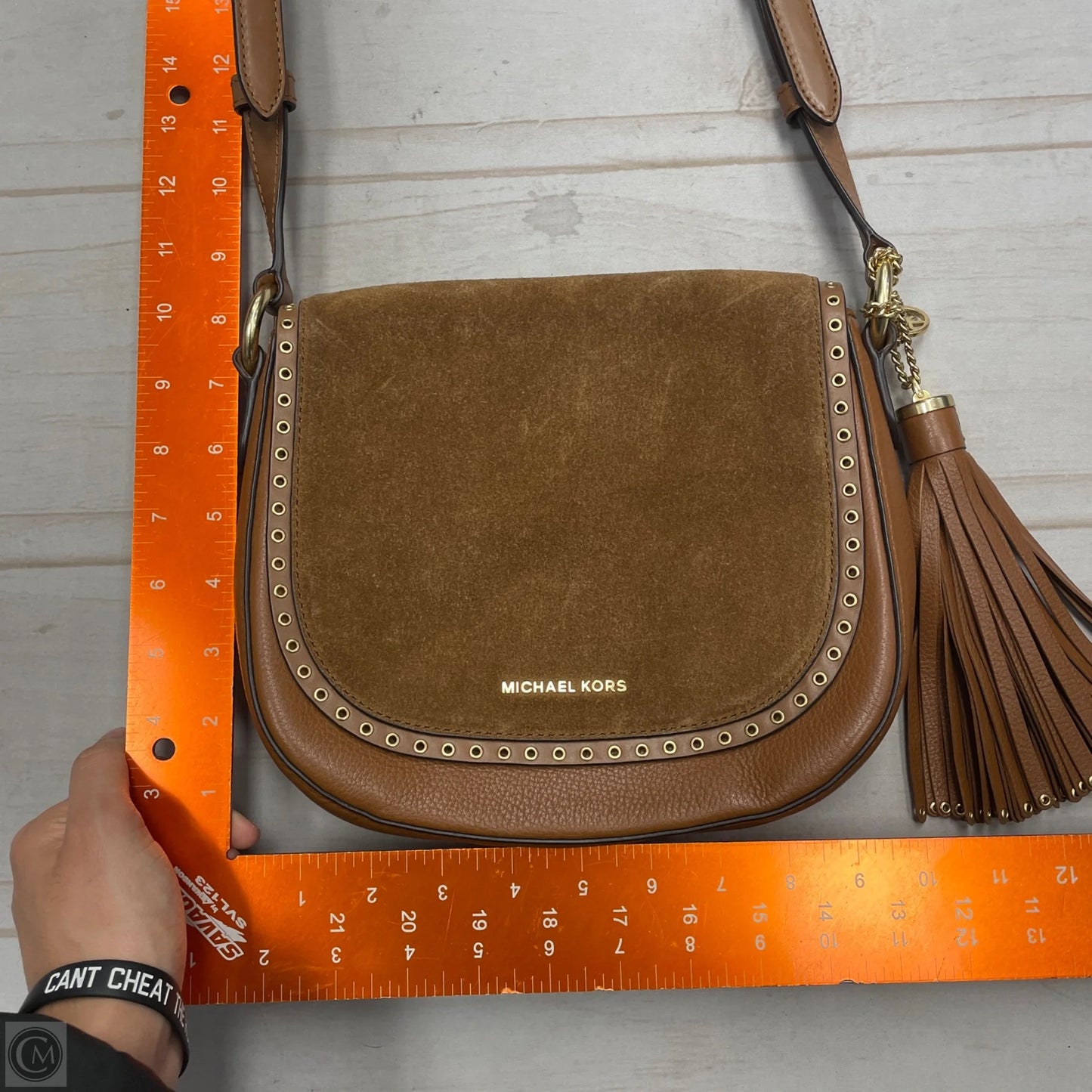 Crossbody Designer By Michael Kors, Size: Medium