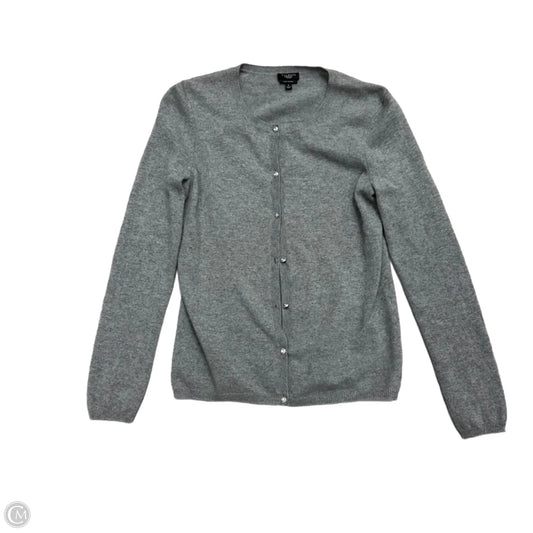 Sweater Cardigan Cashmere By Talbots In Grey, Size: S
