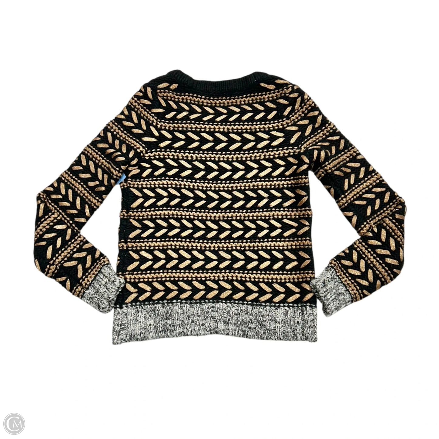 Sweater By Rag And Bone In Black & Gold, Size: Xs
