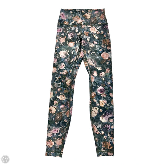 Athletic Leggings By Lululemon In Floral Print, Size: S