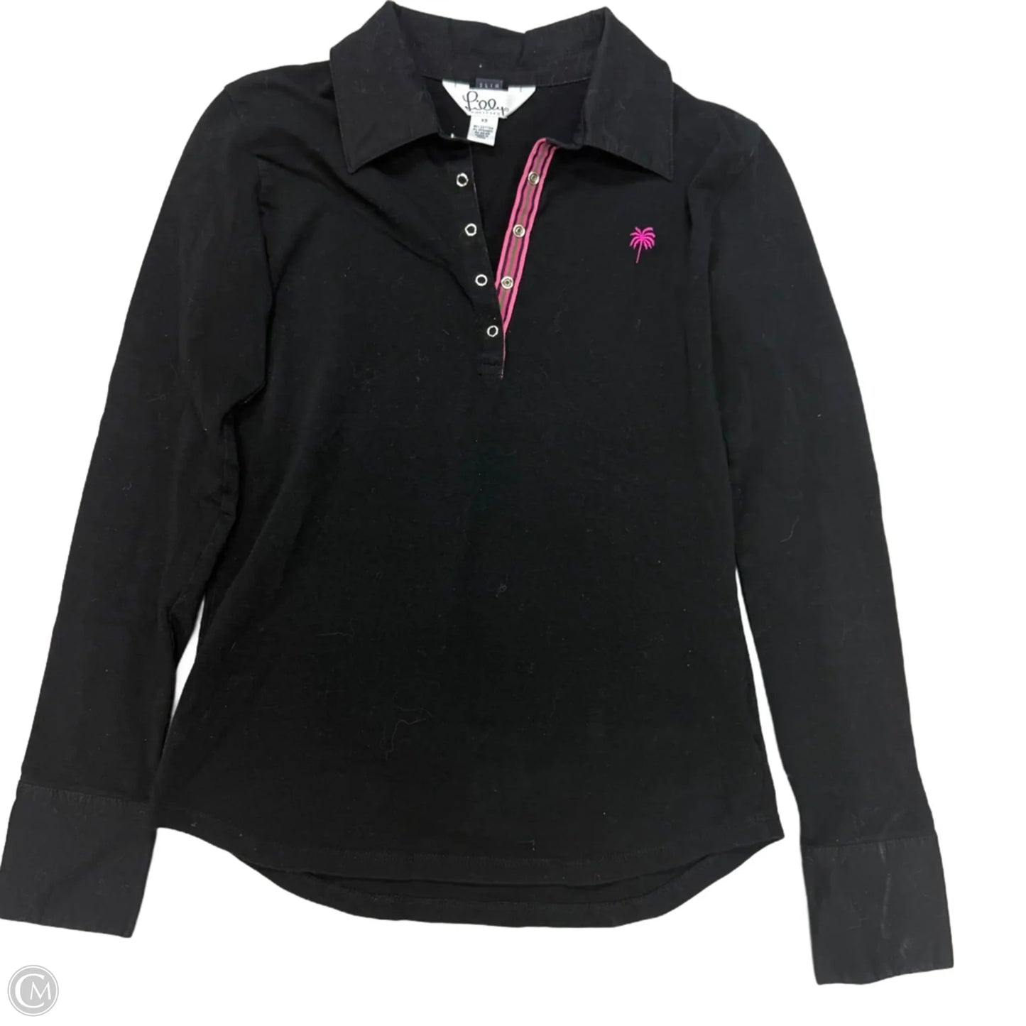 Top Long Sleeve Designer By Lilly Pulitzer In Black, Size: Xs
