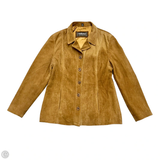 Jacket Leather By Oakwood In Tan, Size: L