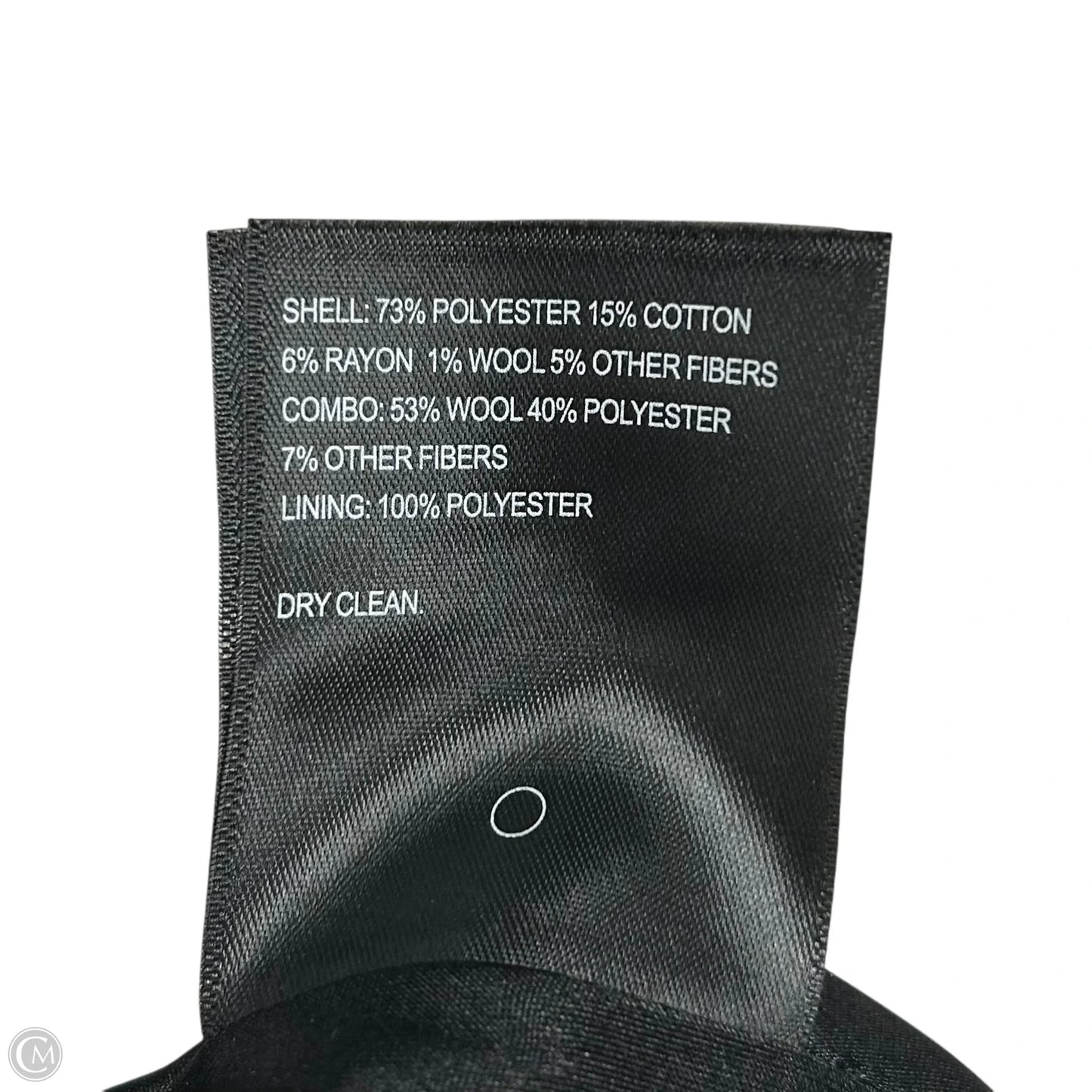 Coat Peacoat By Laundry In Black & Silver, Size: Xl