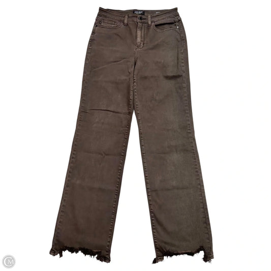 Jeans Straight By Judy Blue In Brown Denim, Size: 4