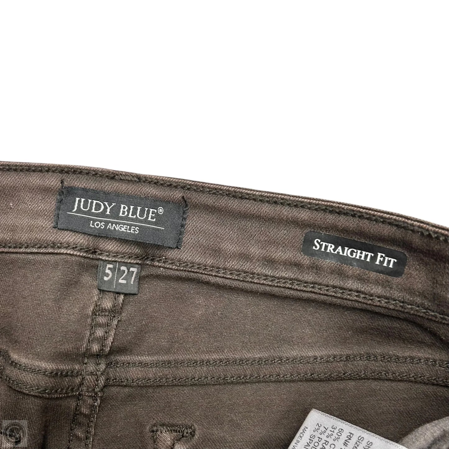 Jeans Straight By Judy Blue In Brown Denim, Size: 4