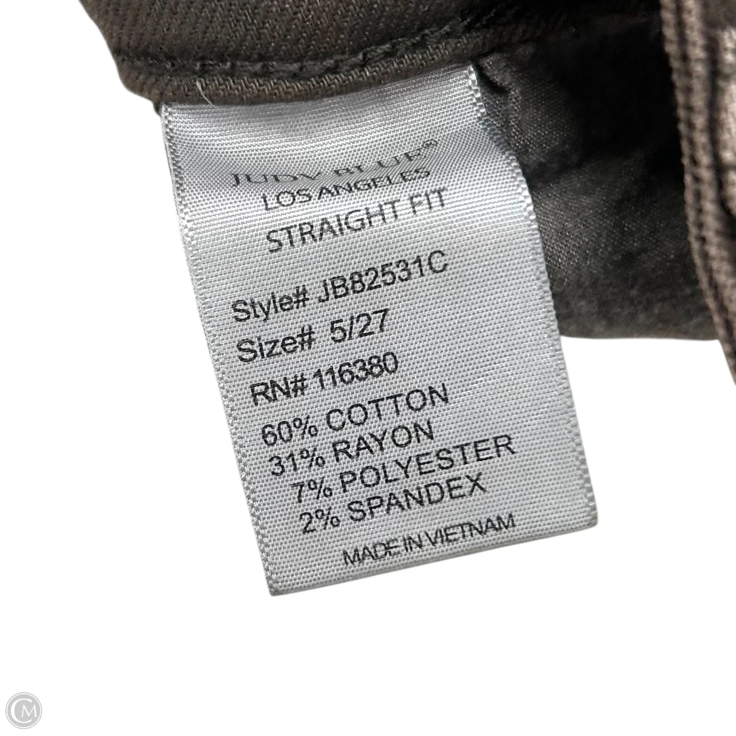 Jeans Straight By Judy Blue In Brown Denim, Size: 4