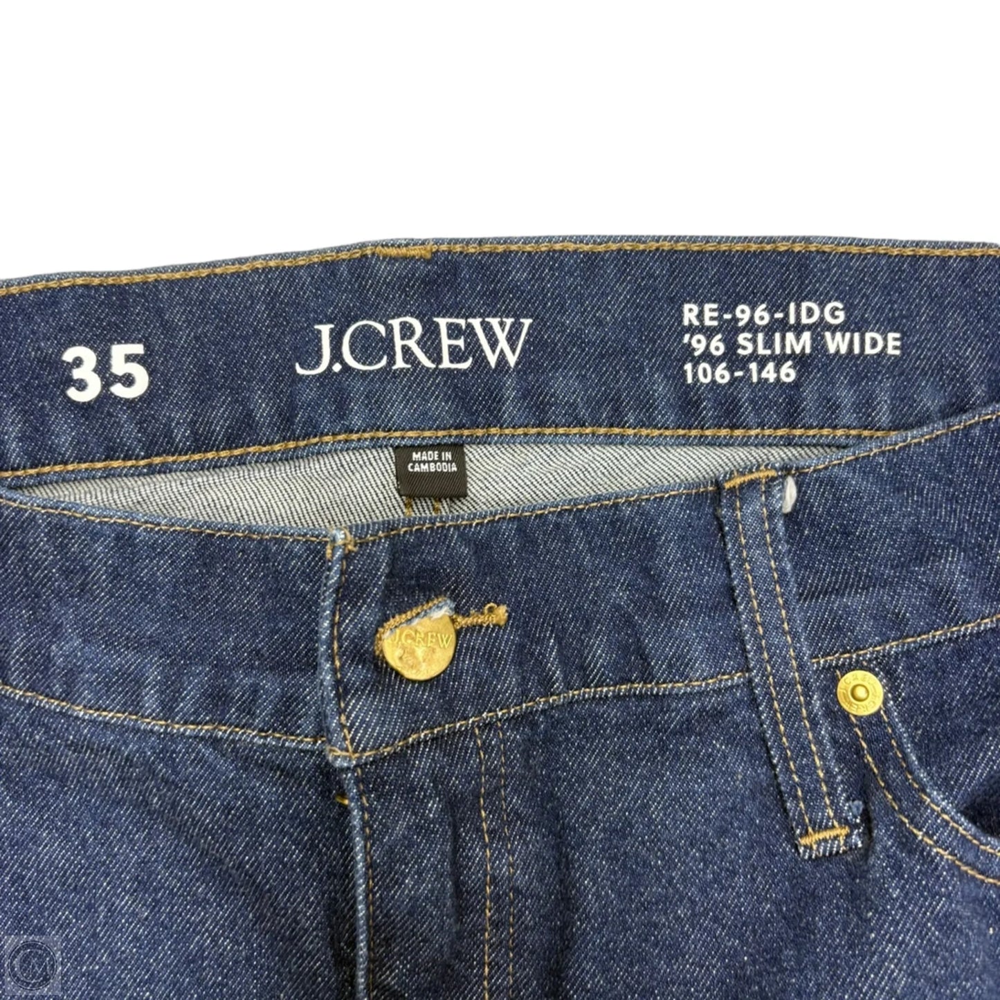 Jeans Wide Leg By J. Crew In Blue Denim, Size: 20
