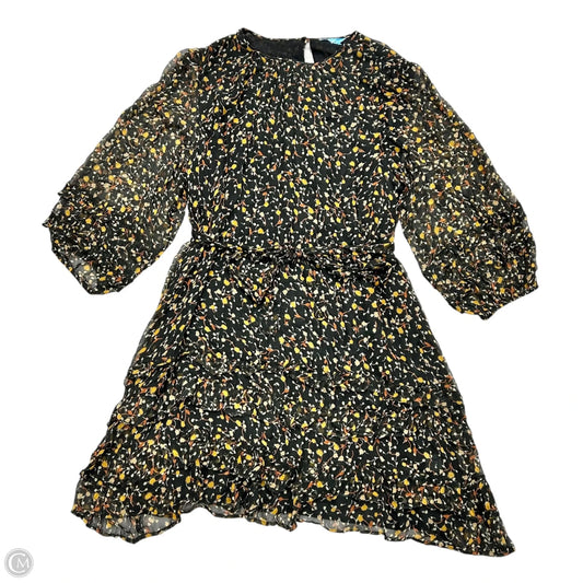 Dress Casual Midi By Draper James In Black & Yellow, Size: 2x
