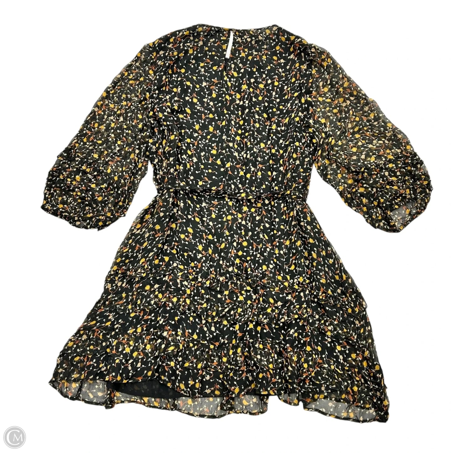 Dress Casual Midi By Draper James In Black & Yellow, Size: 2x