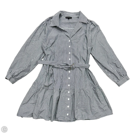 Dress Casual Midi By Eloquii In Grey & White, Size: 2x