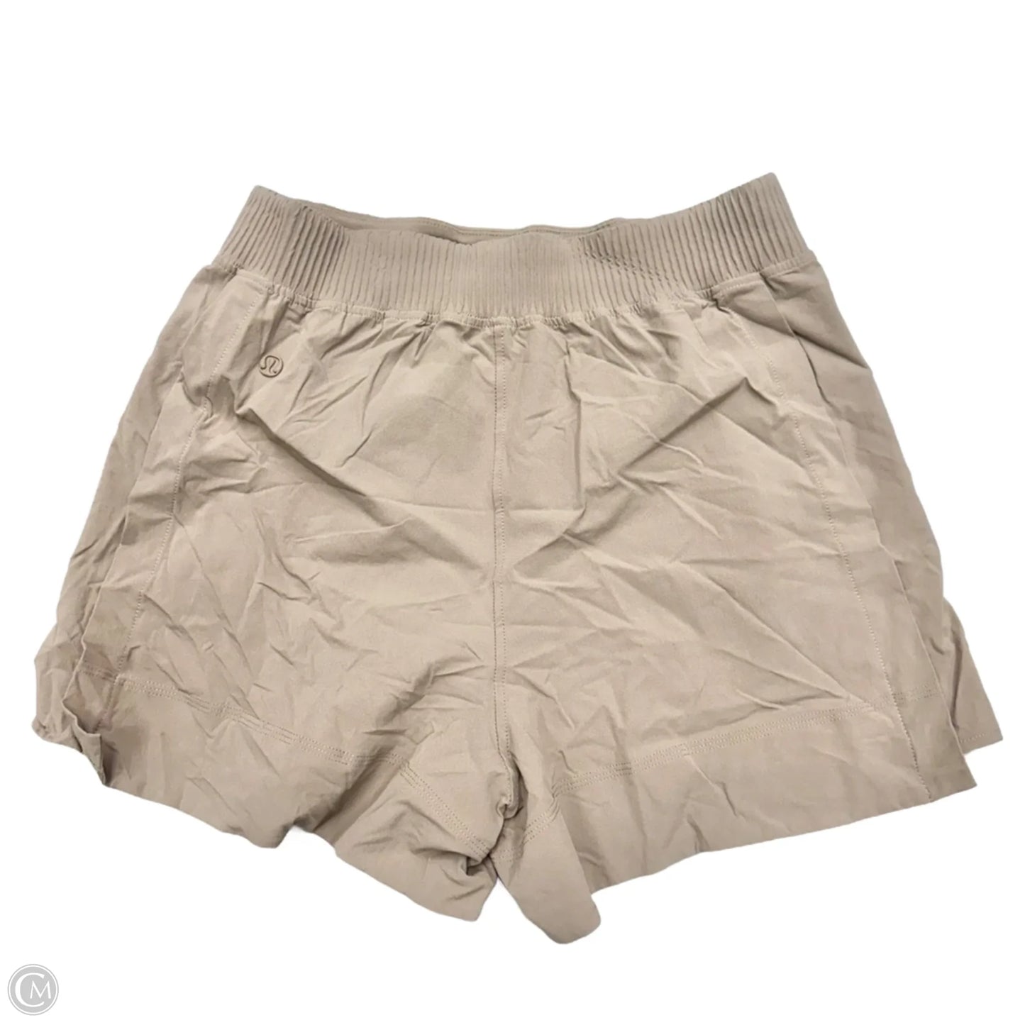 Athletic Shorts By Lululemon In Taupe, Size: M