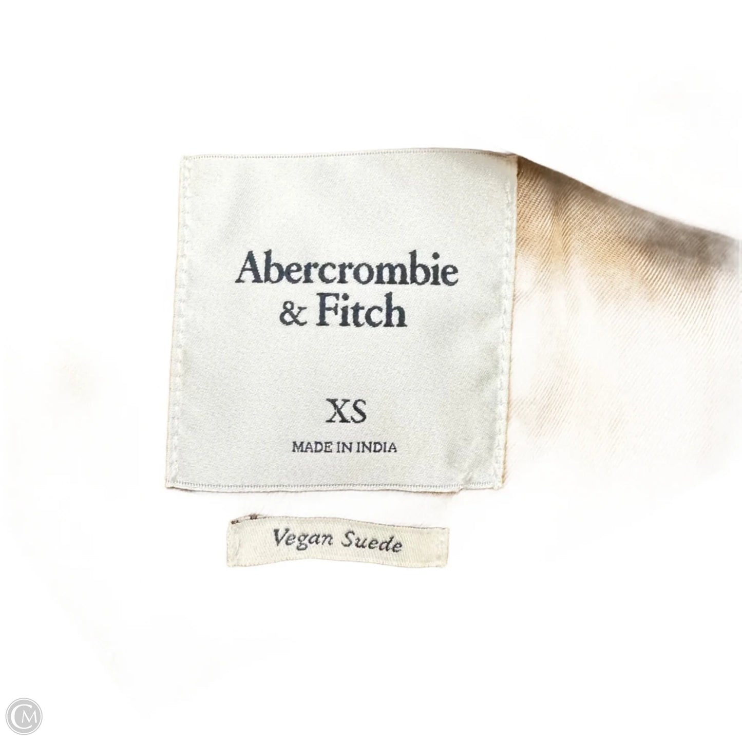 Jacket Moto By Abercrombie And Fitch In Tan, Size: Xs