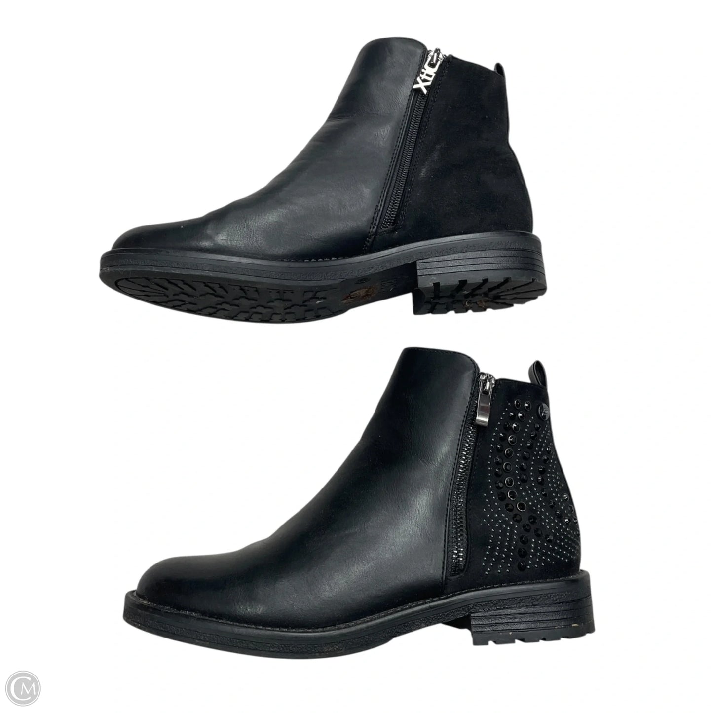 Boots Ankle Flats By Xti In Black, Size: 8.5