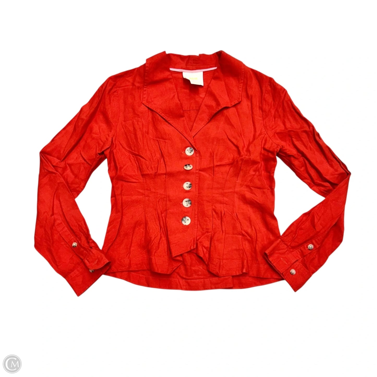 Top Long Sleeve By Maeve In Red, Size: S