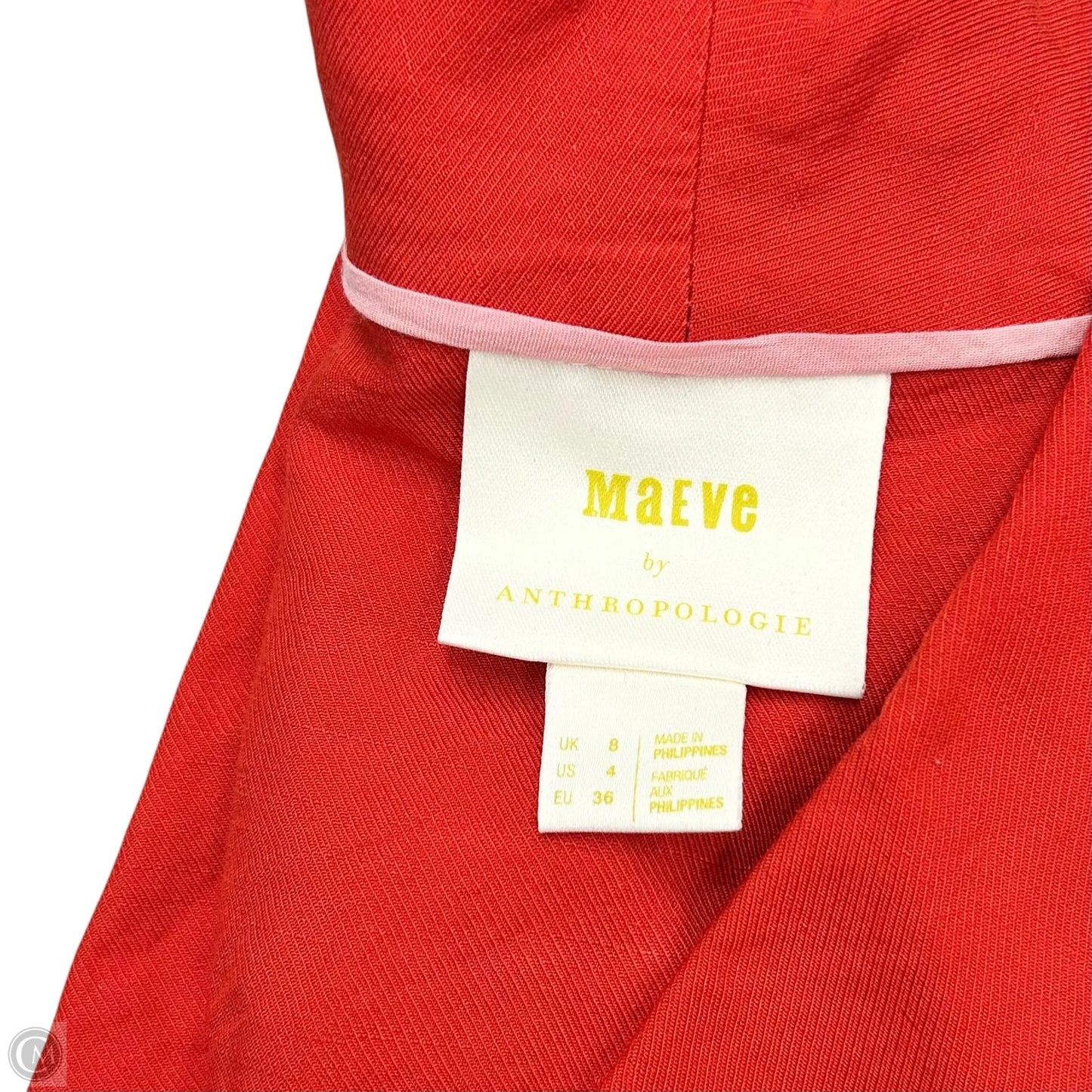 Top Long Sleeve By Maeve In Red, Size: S