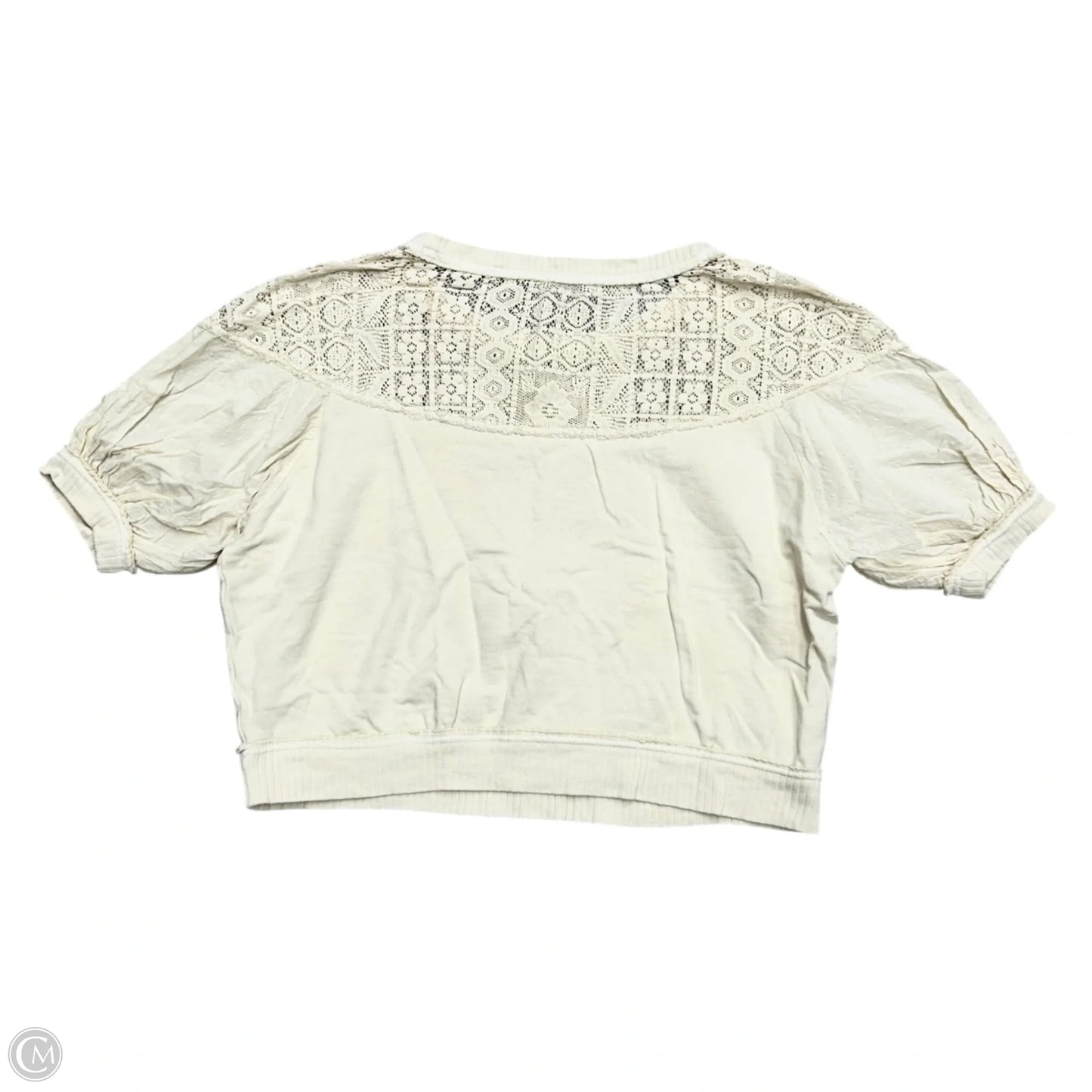 Top Short Sleeve By Pilcro In Cream, Size: S