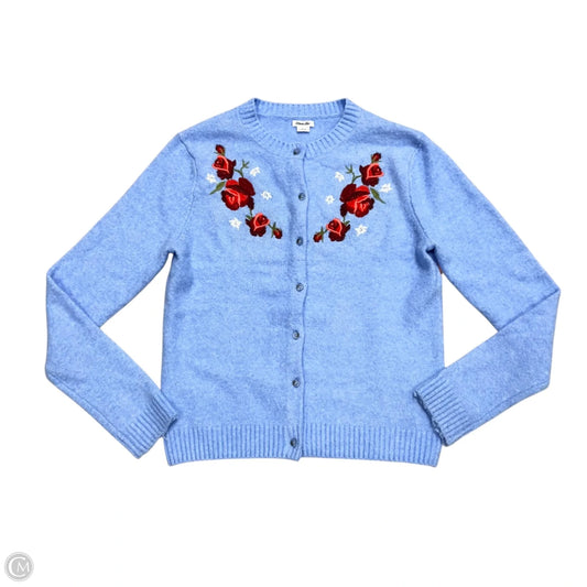 Sweater Cardigan By Kimichi Blue In Blue, Size: S
