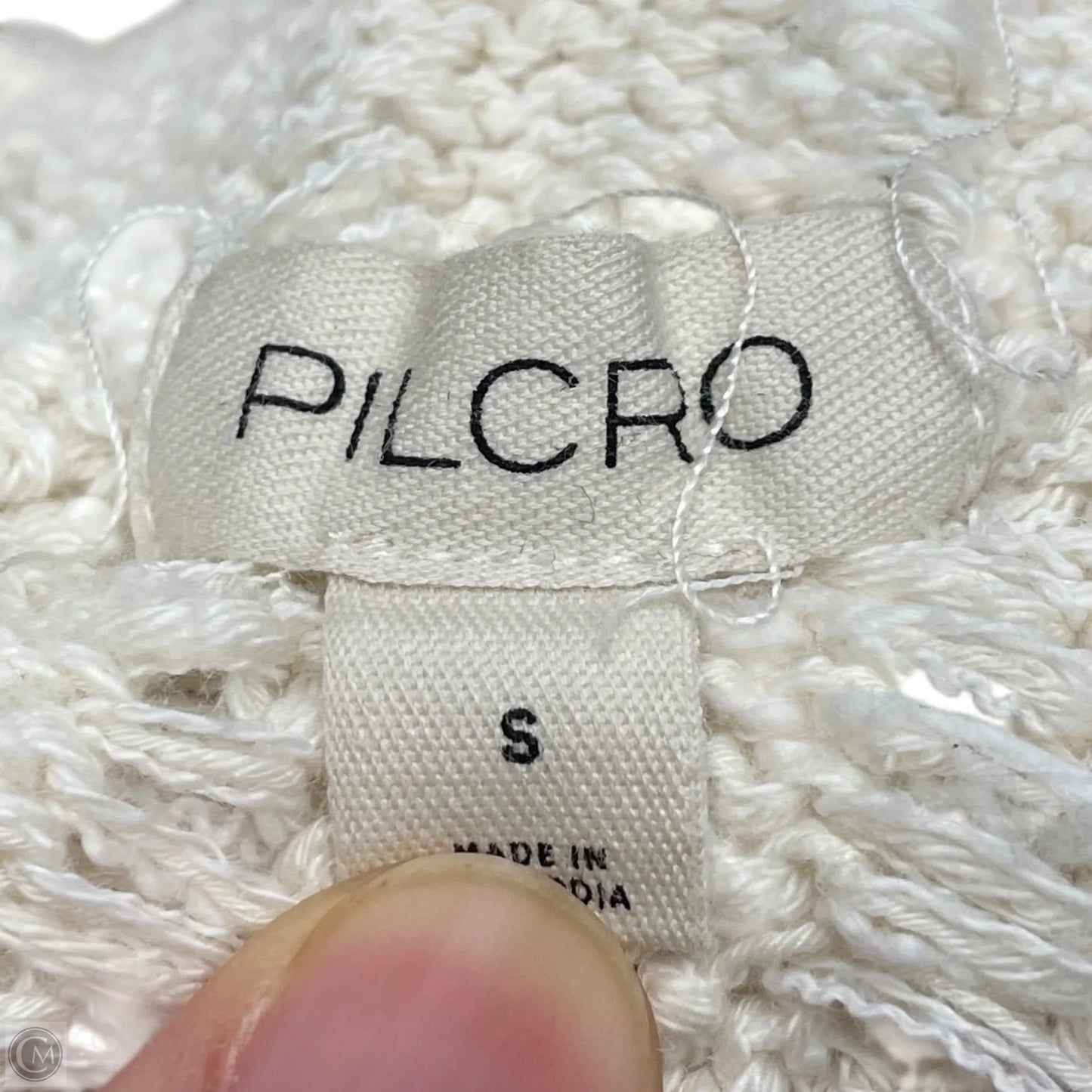Sweater By Pilcro In Tan & White, Size: S