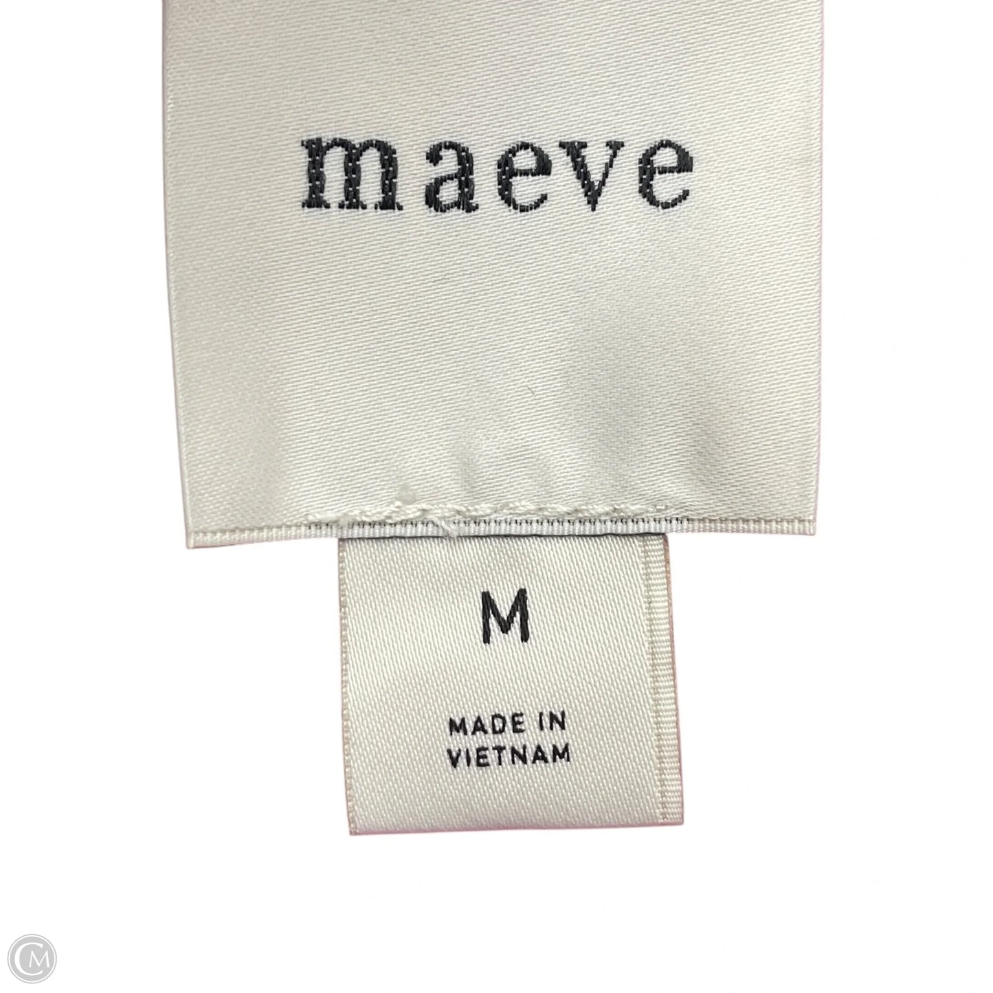 Top Short Sleeve By Maeve In Black & Pink, Size: M