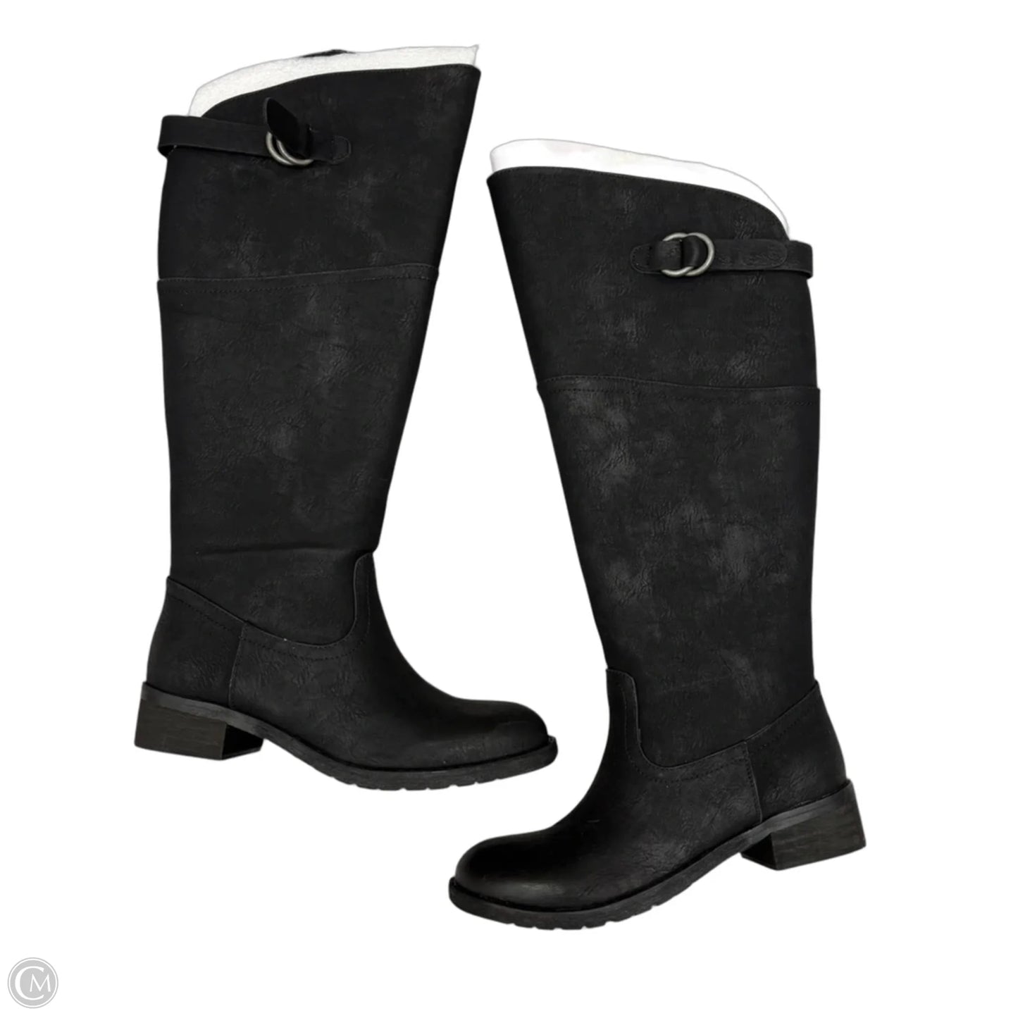Boots Knee Flats By Very Volatile In Black, Size: 7
