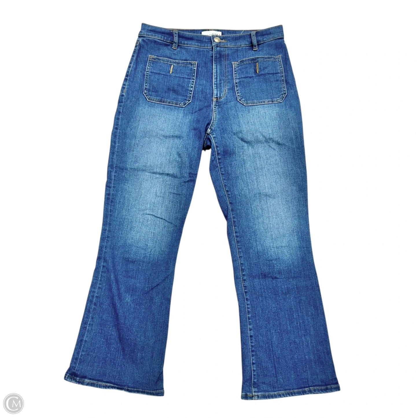 Jeans Cropped By Loft In Blue Denim, Size: 6