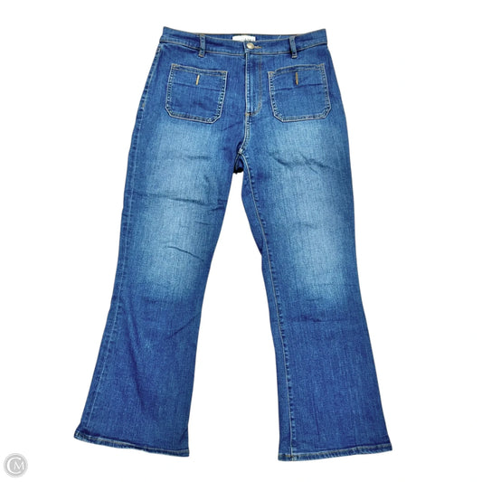 Jeans Cropped By Loft In Blue Denim, Size: 6