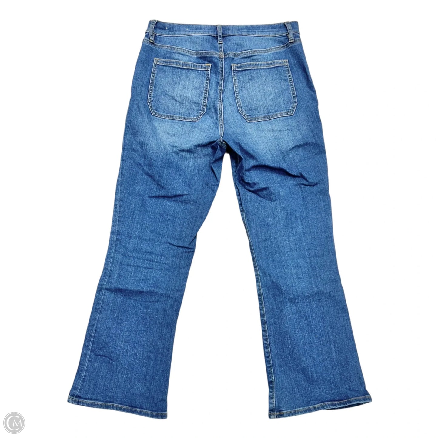 Jeans Cropped By Loft In Blue Denim, Size: 6