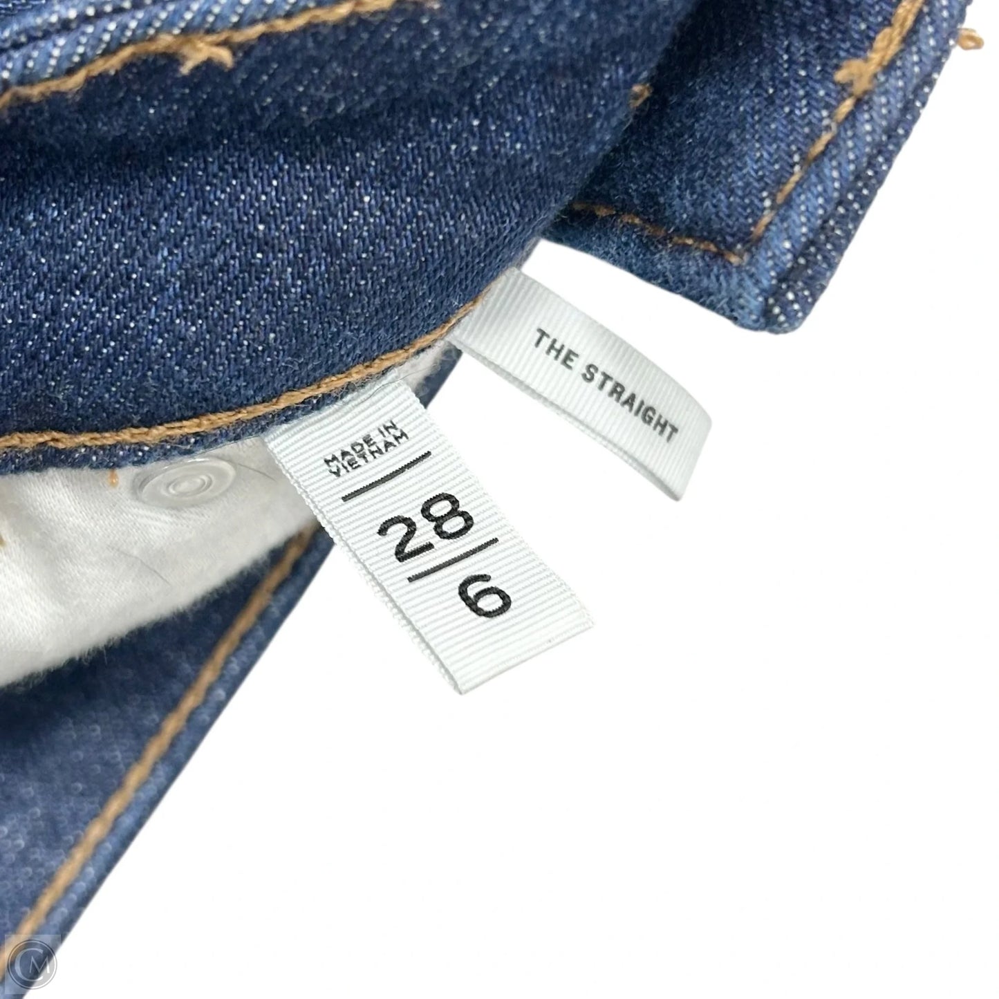 Jeans Straight By Loft In Blue Denim, Size: 6