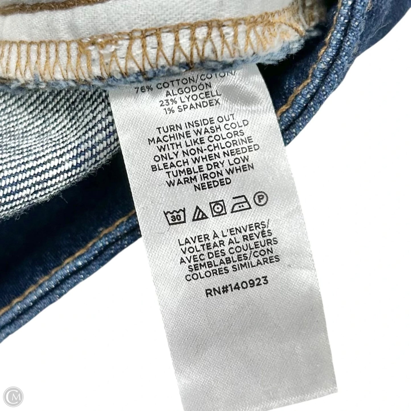 Jeans Straight By Loft In Blue Denim, Size: 6