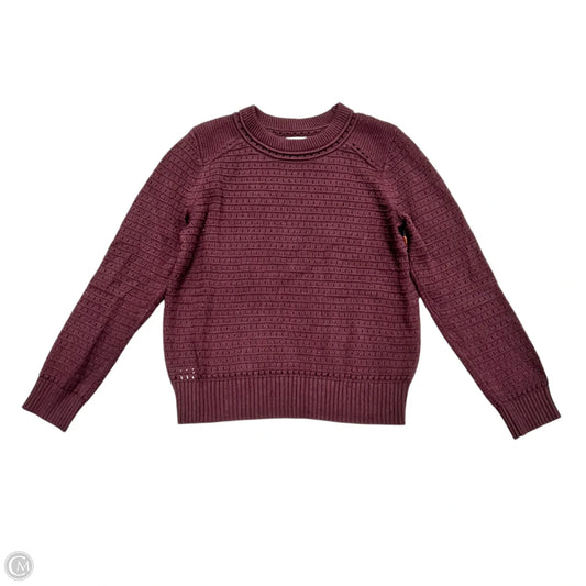 Sweater By Loft In Maroon, Size: S