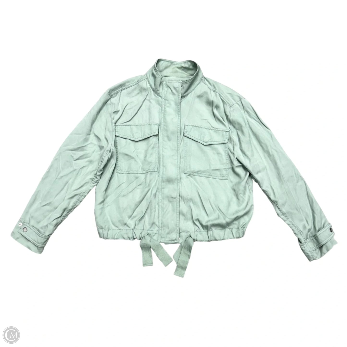 Jacket Shirt By Loft In Aqua, Size: L
