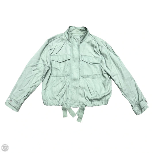 Jacket Shirt By Loft In Aqua, Size: L
