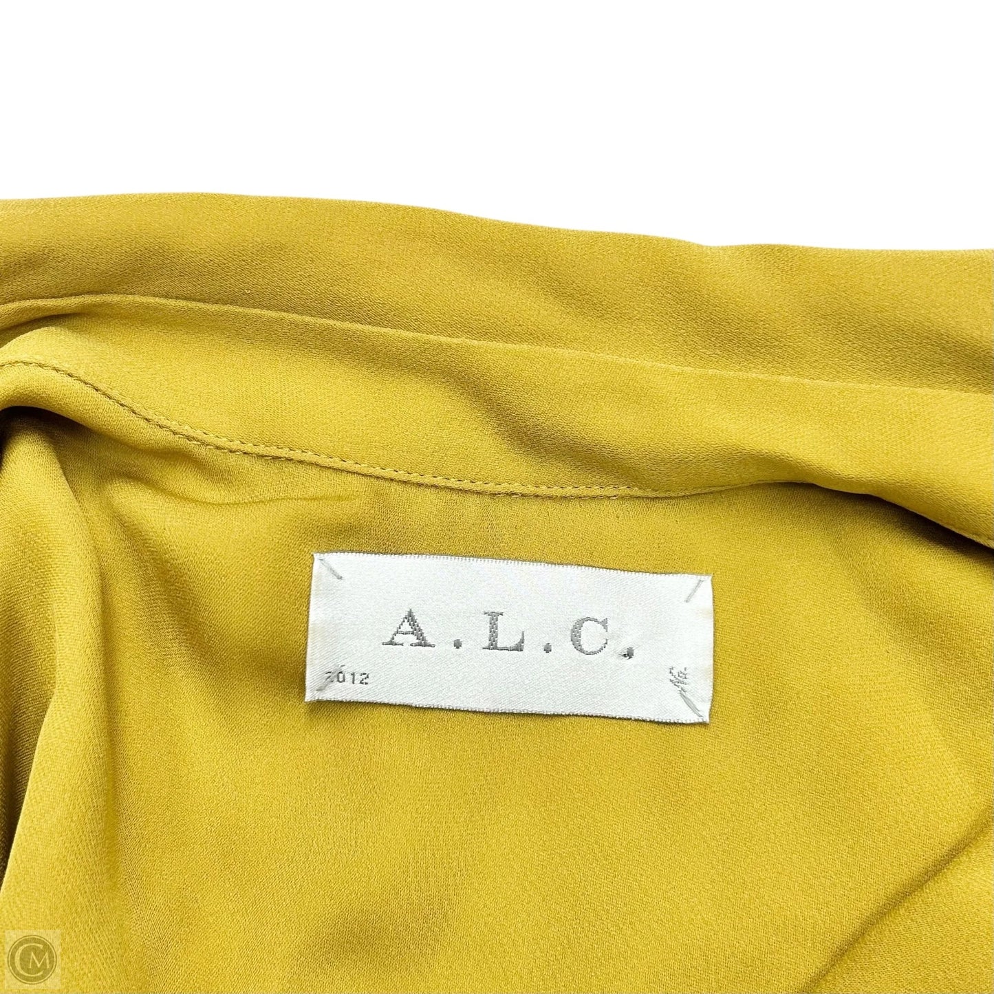 Top Long Sleeve By Alc In Yellow, Size: L