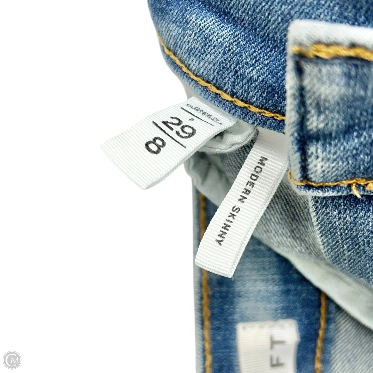 Jeans Skinny By Loft In Blue Denim, Size: 8