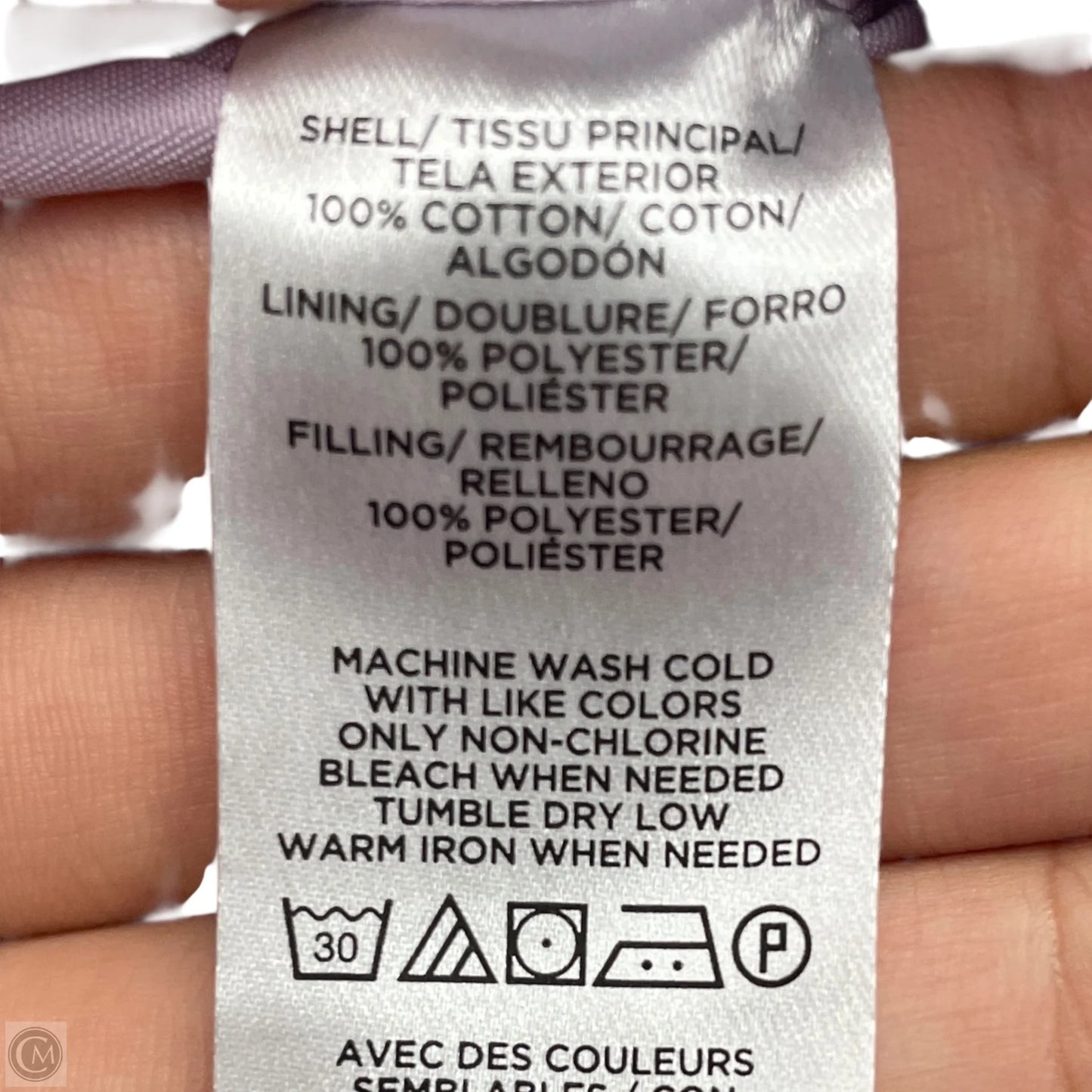 Coat Puffer & Quilted By Loft In Purple & White, Size: Xsp