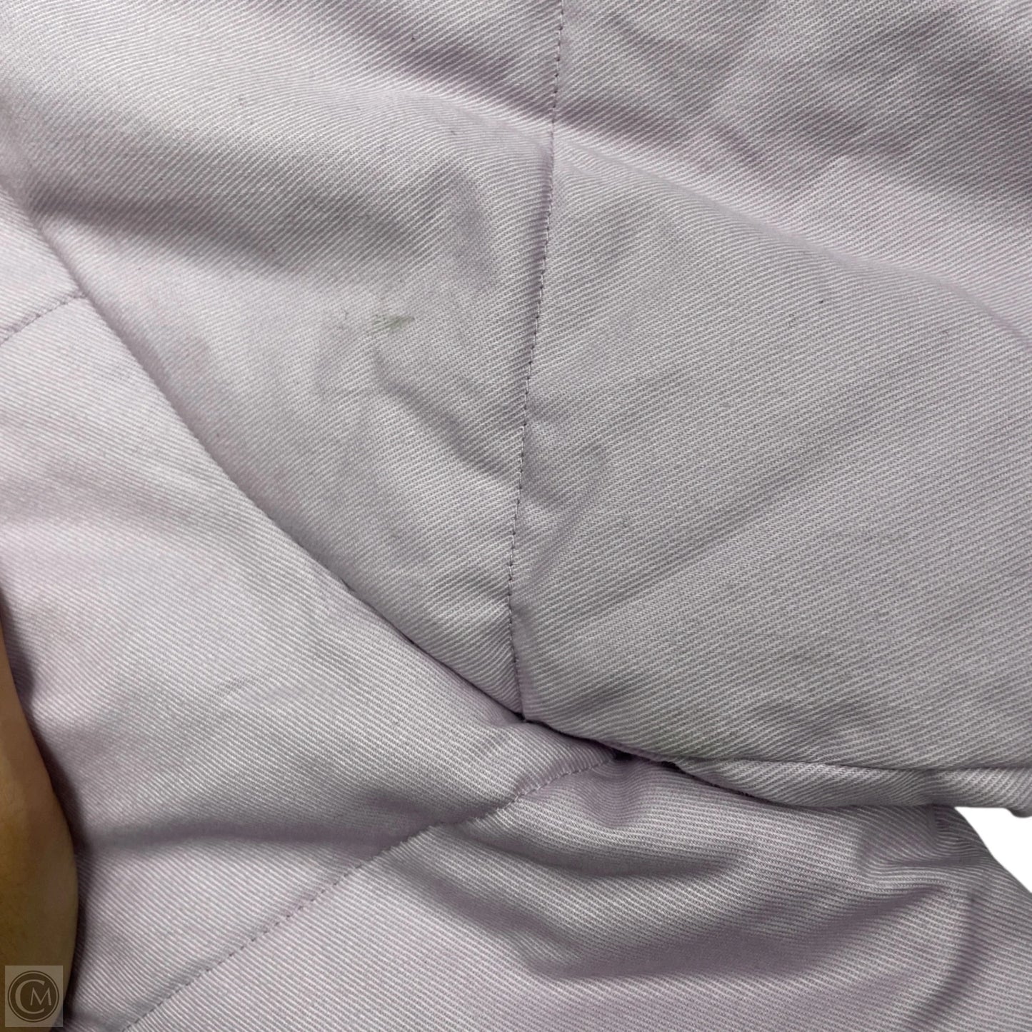 Coat Puffer & Quilted By Loft In Purple & White, Size: Xsp