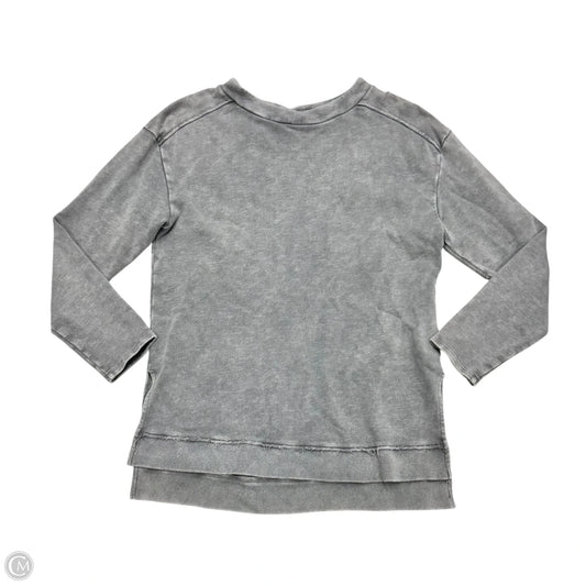 Sweatshirt Crewneck By Pilcro In Grey, Size: M