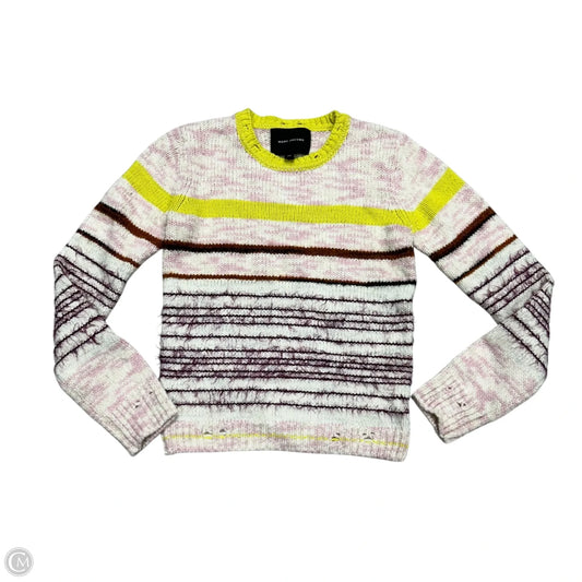 Sweater Luxury Designer By Marc Jacobs In Pink & Yellow, Size: Xs