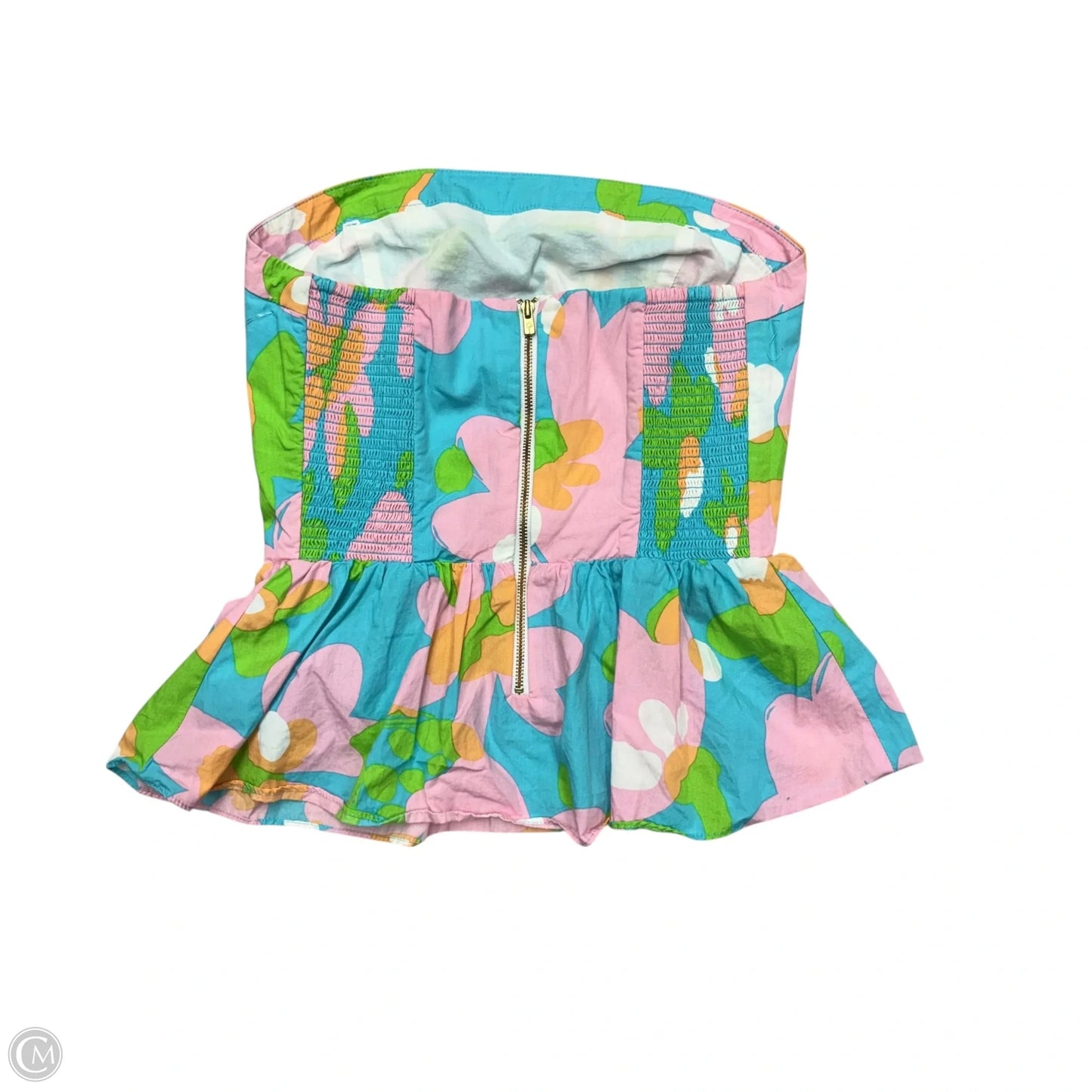 Top Sleeveless Designer By Lilly Pulitzer In Blue & Pink, Size: Xs