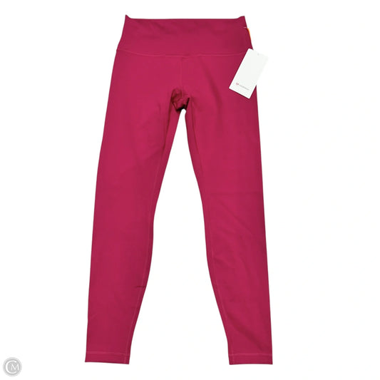 Athletic Leggings By Lululemon In Pink, Size: M
