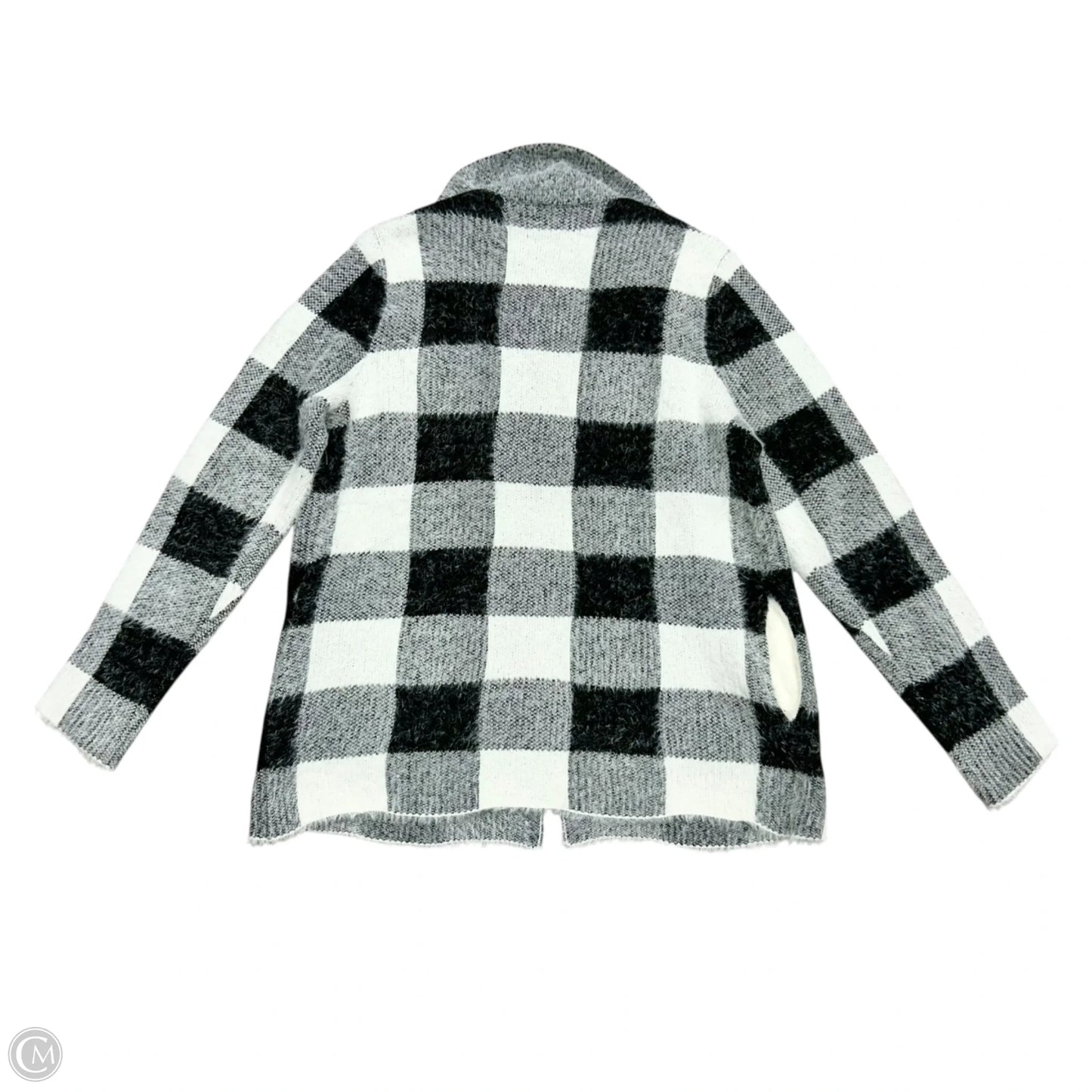 Sweater Cardigan By Kut In Black & White, Size: S