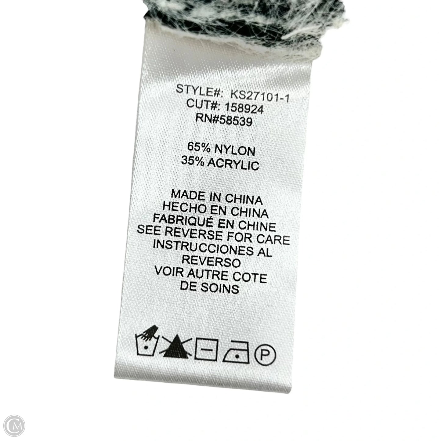 Sweater Cardigan By Kut In Black & White, Size: S