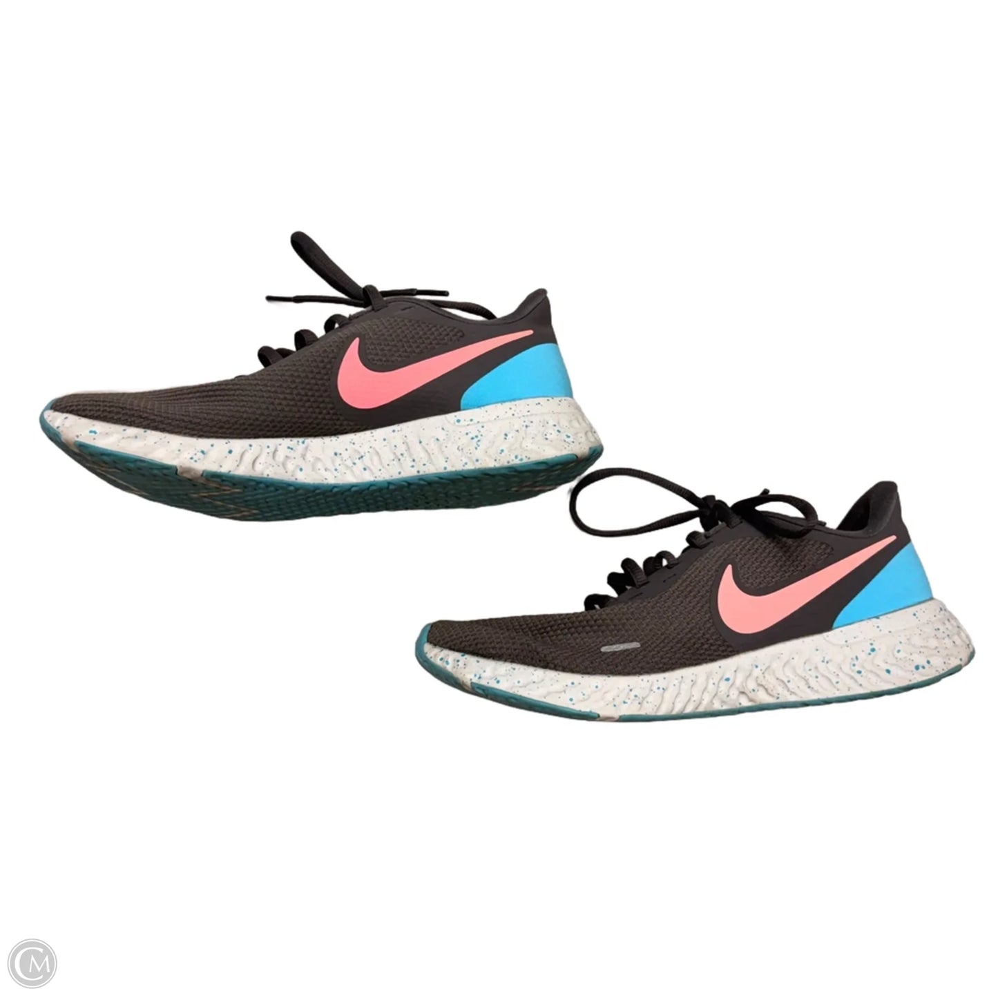 Shoes Athletic By Nike In Grey & Pink, Size: 9