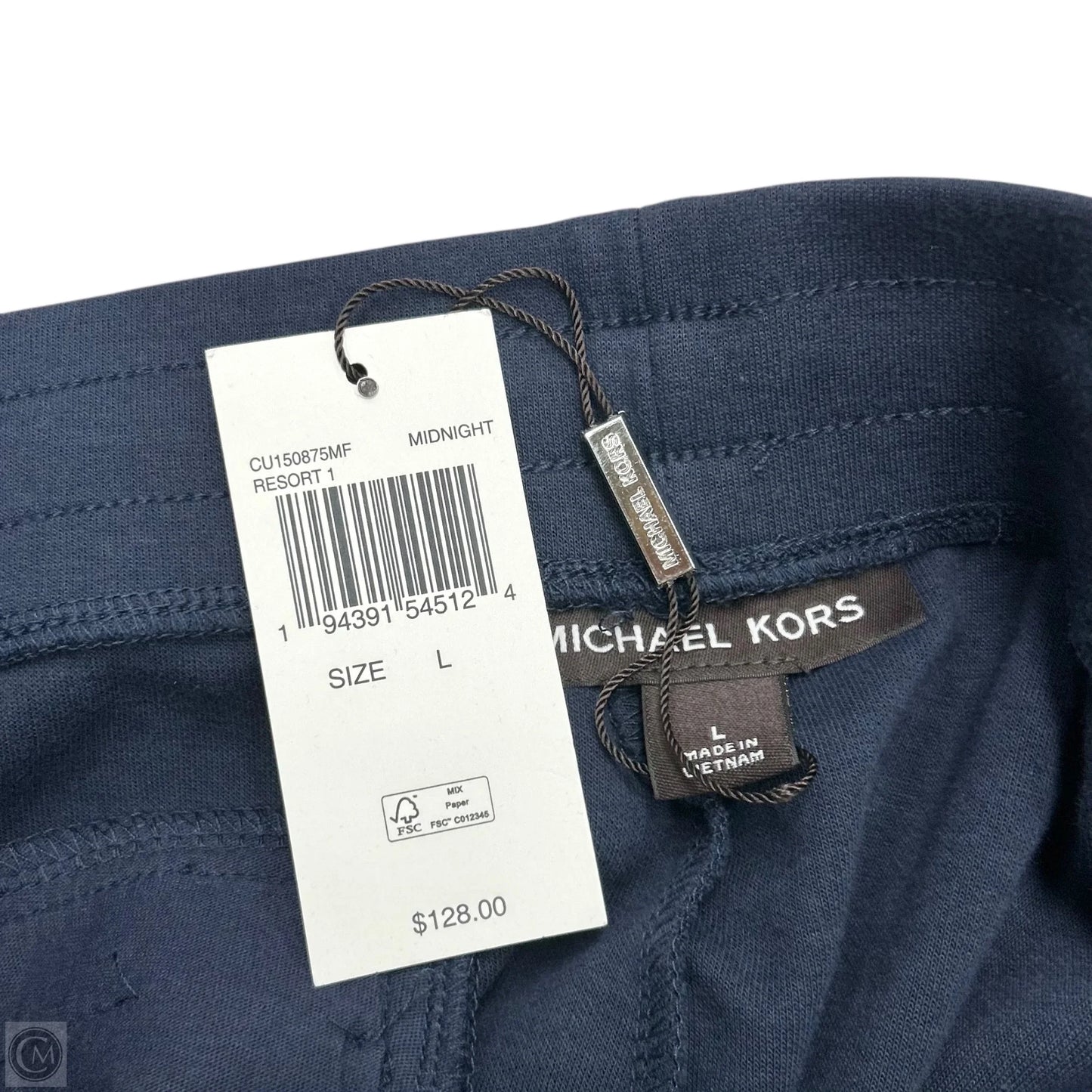 Pants Designer By Michael Kors In Navy, Size: L