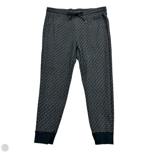 Pants Designer By Michael Kors In Black & Grey, Size: L