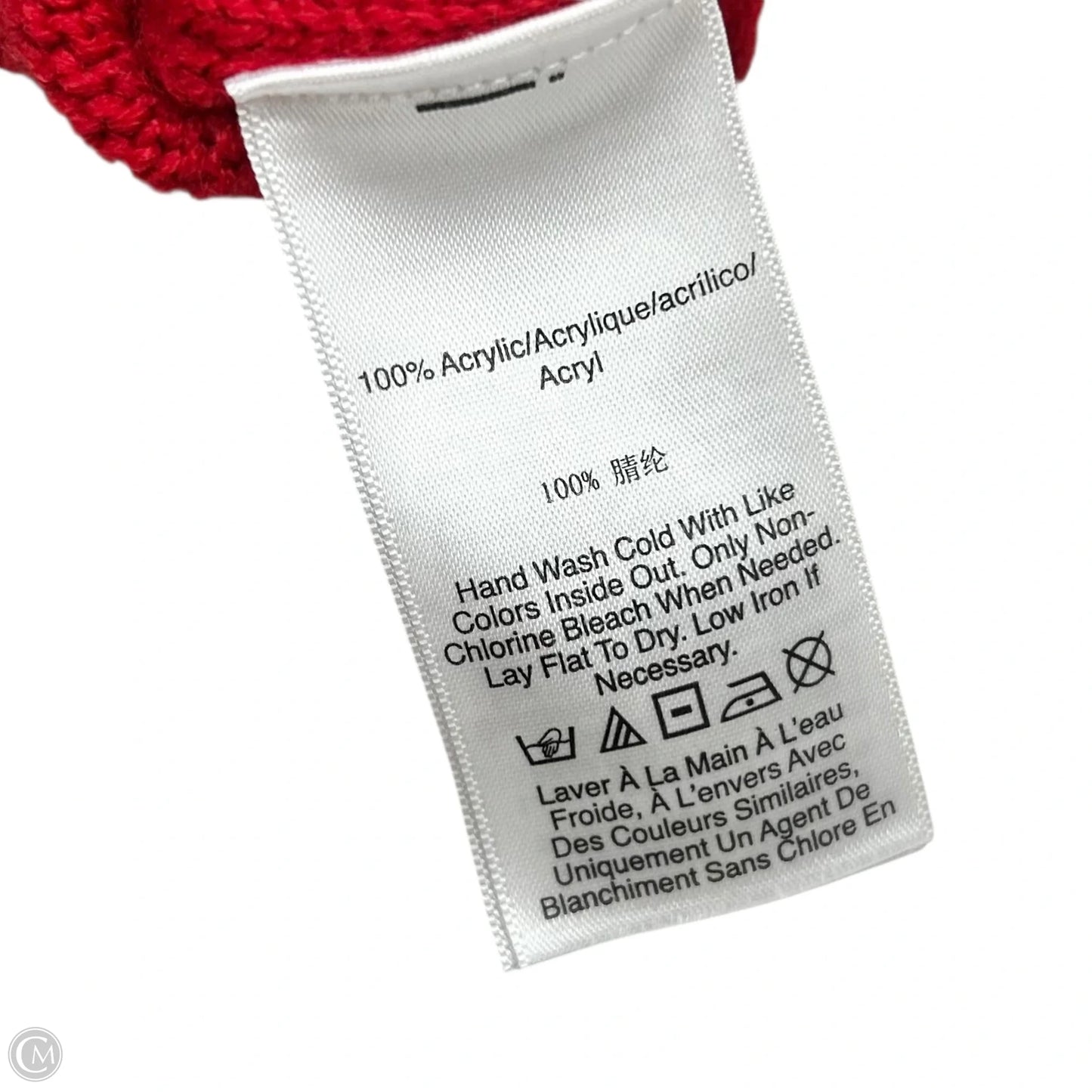 Sweater By Dkny In Black & Red, Size: Xl